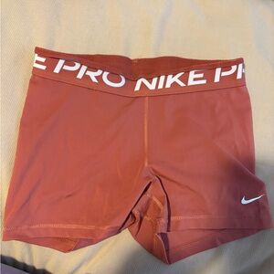 Nike Pro Orange Dri-FIT Shorts